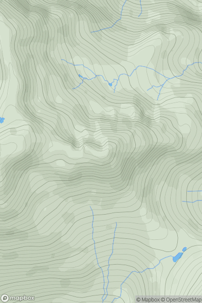 Thumbnail image for Sgurr na Forcan showing contour plot for surrounding peak