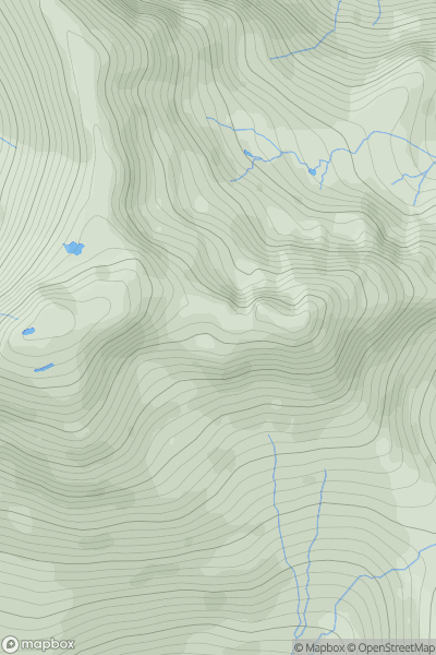 Thumbnail image for The Saddle East Top showing contour plot for surrounding peak
