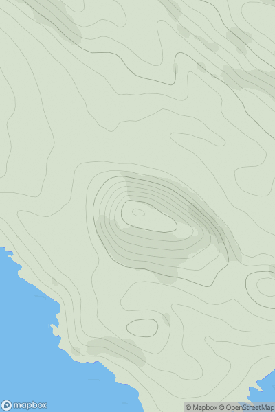 Thumbnail image for Suidhe Bhlain (St Blane's Hill) showing contour plot for surrounding peak
