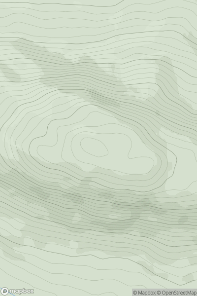 Thumbnail image for Aonach-bheinn showing contour plot for surrounding peak