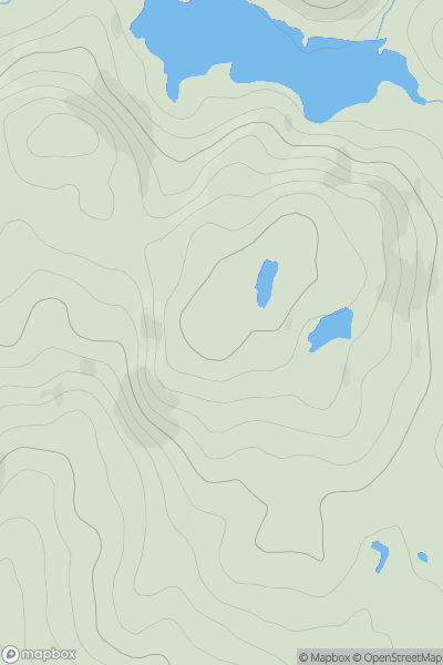 Thumbnail image for Staon Bheinn showing contour plot for surrounding peak