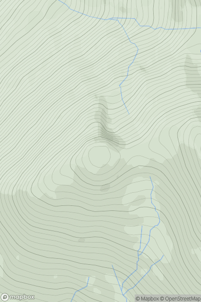 Thumbnail image for Sgurr a' Mhaoraich Beag showing contour plot for surrounding peak