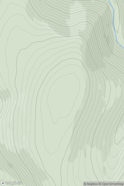 Thumbnail image for Carn na Glascoill showing contour plot for surrounding peak