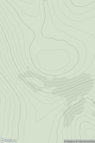 Thumbnail image for Kebbuck Knowe showing contour plot for surrounding peak