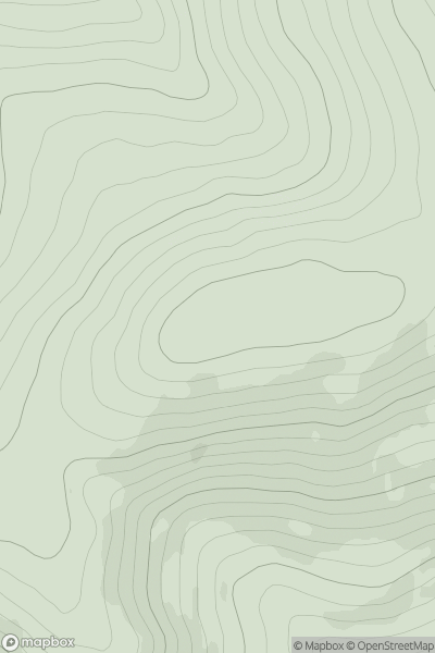 Thumbnail image for Carn na Cloiche showing contour plot for surrounding peak
