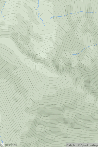 Thumbnail image for Creag a' Mhaim showing contour plot for surrounding peak