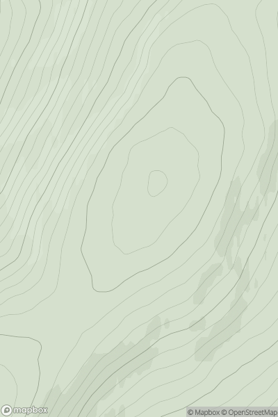 Thumbnail image for Carn Allt a' Chlaiginn showing contour plot for surrounding peak