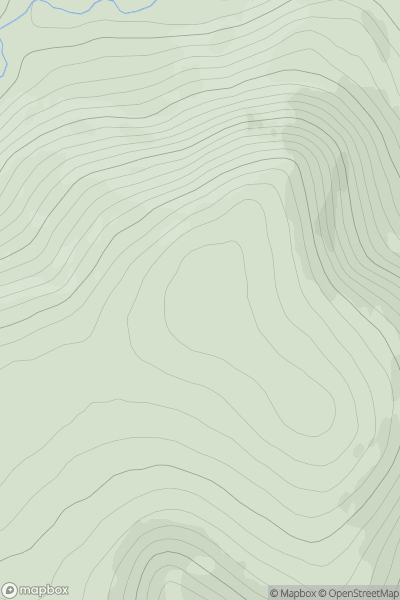 Thumbnail image for Sron Aonghais showing contour plot for surrounding peak