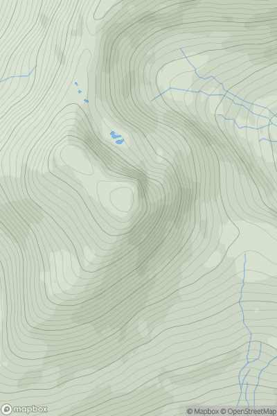 Thumbnail image for Sgurr na Sgine showing contour plot for surrounding peak