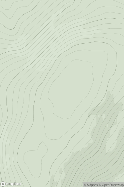 Thumbnail image for Carn Muldonich showing contour plot for surrounding peak