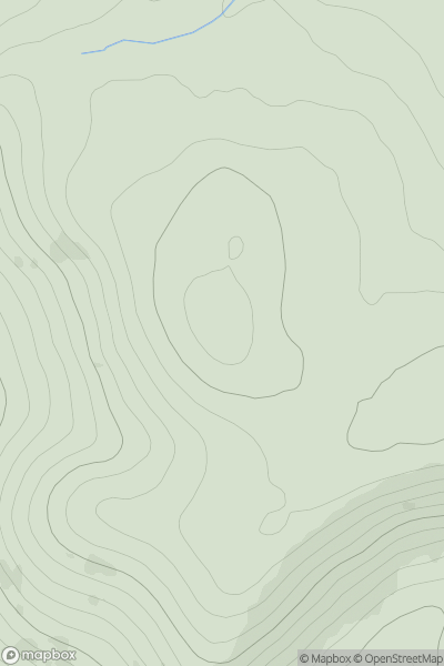 Thumbnail image for Allt Sowan Hill showing contour plot for surrounding peak