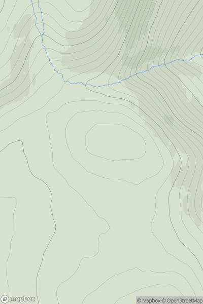 Thumbnail image for Roar Hill showing contour plot for surrounding peak