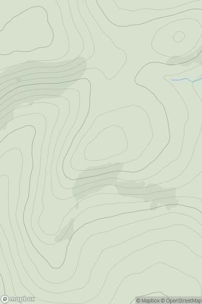 Thumbnail image for Creag na Gamhna showing contour plot for surrounding peak