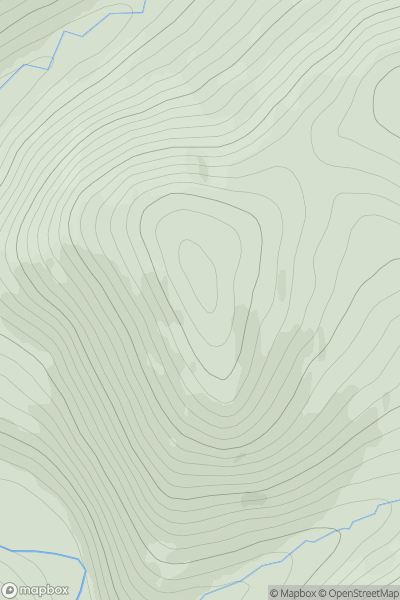 Thumbnail image for Hill of Candacraig showing contour plot for surrounding peak