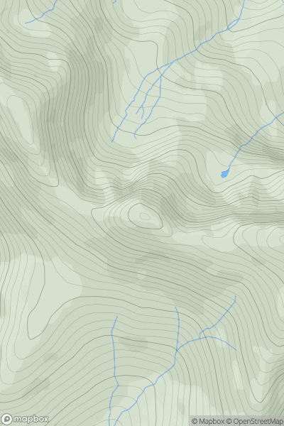 Thumbnail image for Spidean Dhomhuill Bhric showing contour plot for surrounding peak