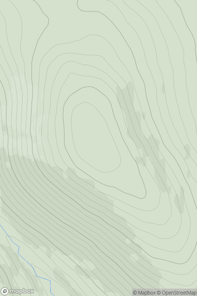 Thumbnail image for Lary Hill showing contour plot for surrounding peak