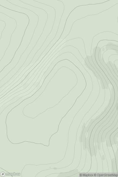 Thumbnail image for Thunderslap Hill showing contour plot for surrounding peak