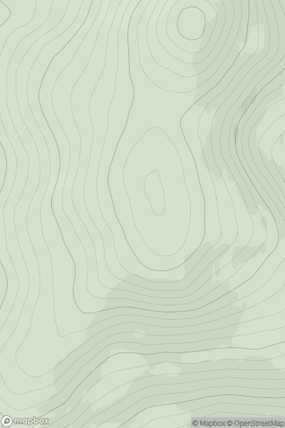 Thumbnail image for Hill of Greenstile showing contour plot for surrounding peak