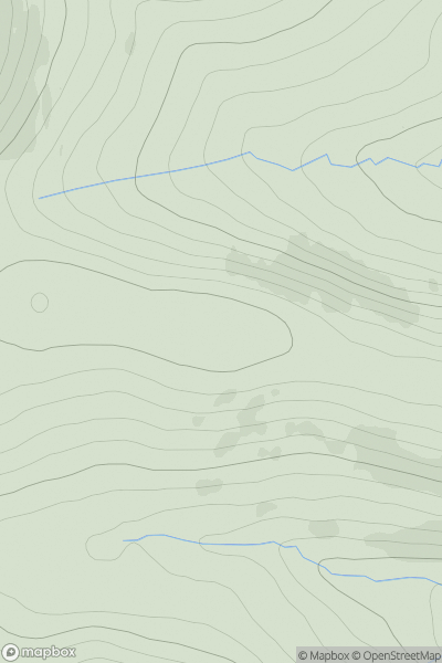 Thumbnail image for Carn na Sroine showing contour plot for surrounding peak