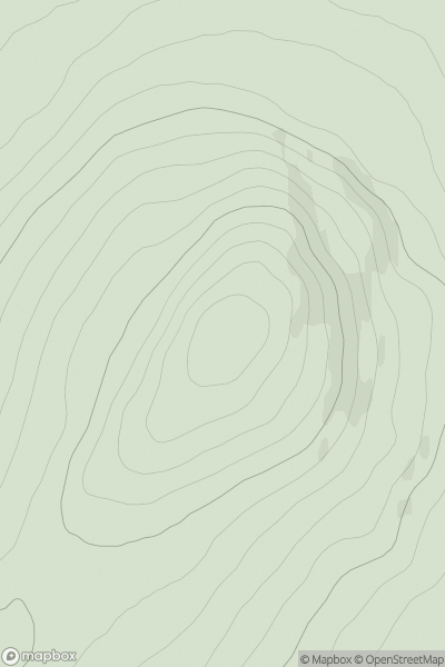 Thumbnail image for Durn Hill showing contour plot for surrounding peak