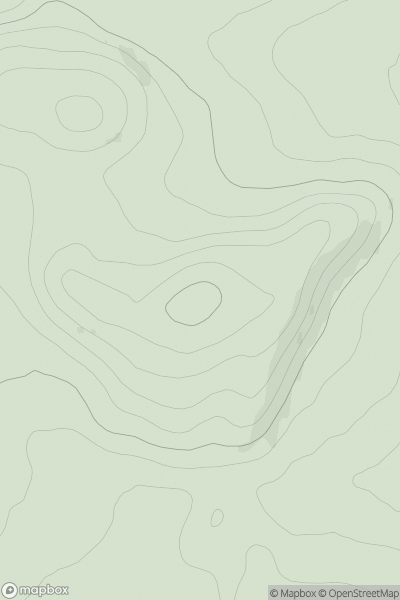 Thumbnail image for Glack Wood showing contour plot for surrounding peak