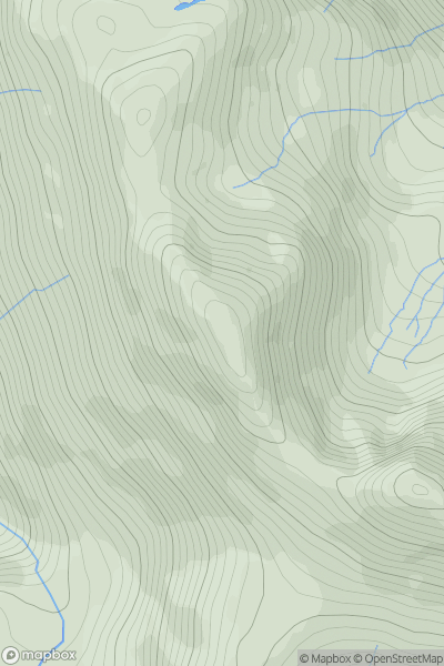 Thumbnail image for Sgurr Leac nan Each showing contour plot for surrounding peak