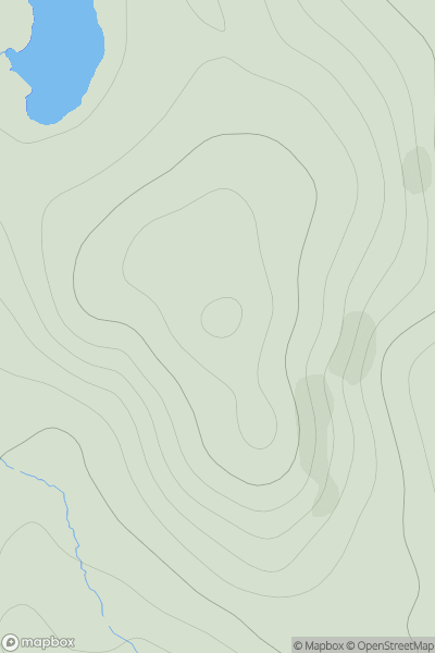 Thumbnail image for Hill of Shurton showing contour plot for surrounding peak