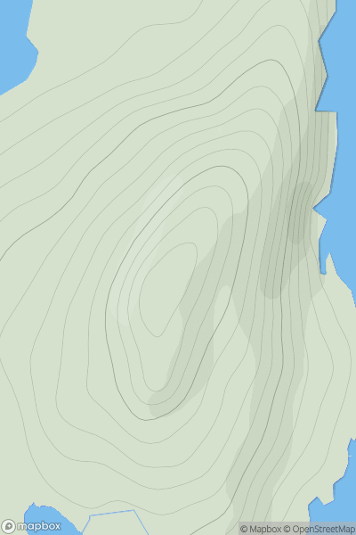 Thumbnail image for Ander Hill showing contour plot for surrounding peak