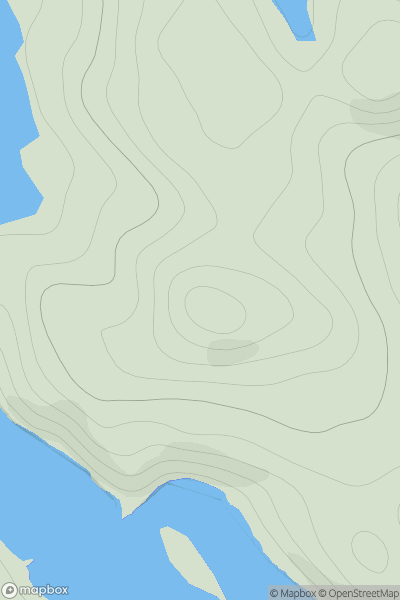 Thumbnail image for Gossaford showing contour plot for surrounding peak