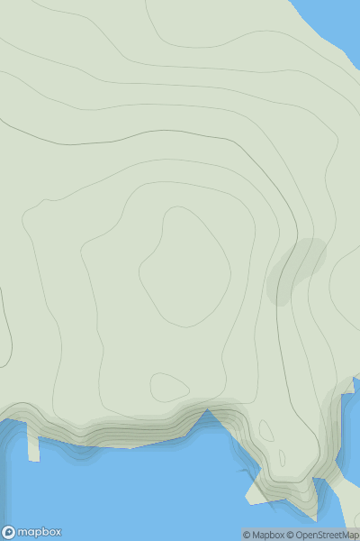 Thumbnail image for East Ward showing contour plot for surrounding peak