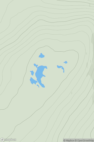 Thumbnail image for Ward of Redland showing contour plot for surrounding peak