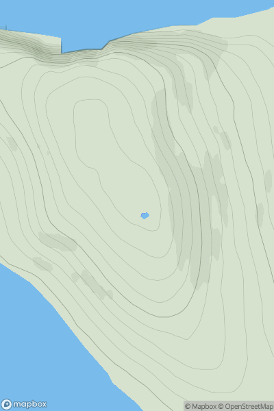 Thumbnail image for Costa Hill showing contour plot for surrounding peak
