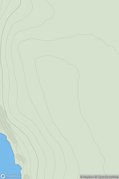 Thumbnail image for Gaitnip Hill showing contour plot for surrounding peak