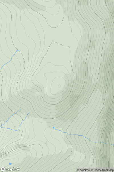 Thumbnail image for Laibheal a' Deas showing contour plot for surrounding peak