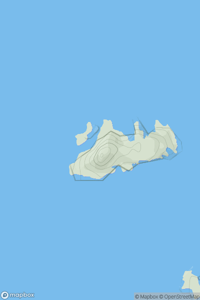 Thumbnail image for Seanna Chnoc showing contour plot for surrounding peak