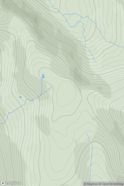 Thumbnail image for Uisgneabhal Beag showing contour plot for surrounding peak