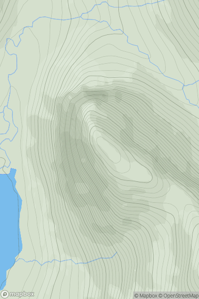 Thumbnail image for Sron Scourst showing contour plot for surrounding peak