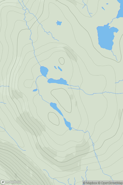 Thumbnail image for Mullach an Roin showing contour plot for surrounding peak