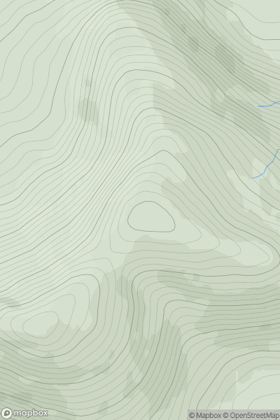 Thumbnail image for Beinn na Laire showing contour plot for surrounding peak