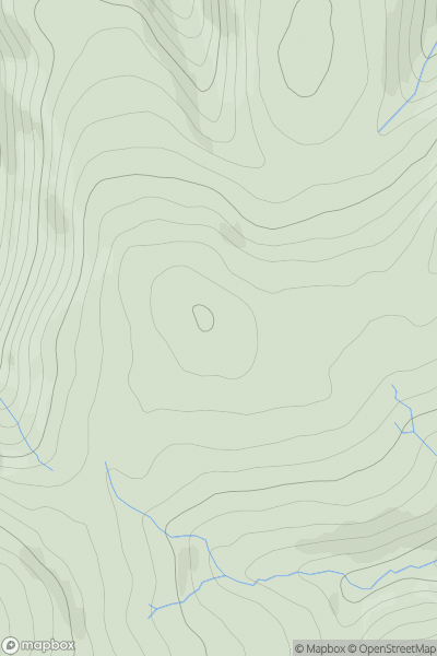 Thumbnail image for Skythorn Hill showing contour plot for surrounding peak