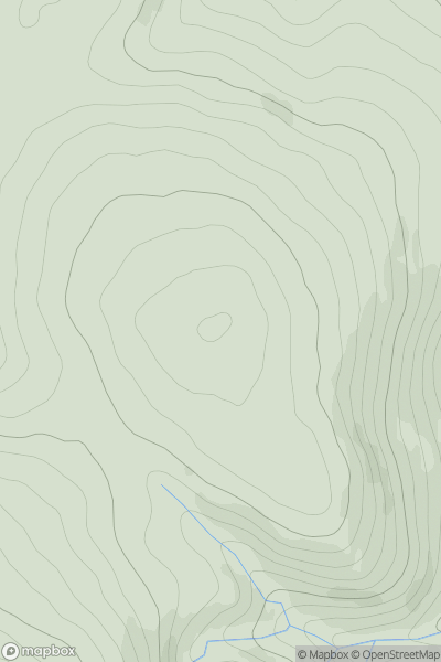 Thumbnail image for Ben Buck NE Top (Burnfoot Hill) showing contour plot for surrounding peak