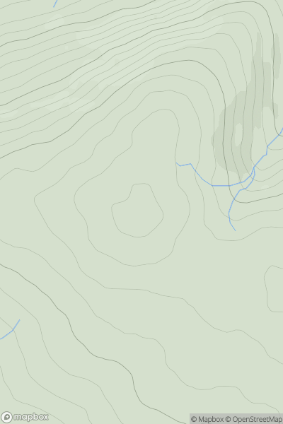 Thumbnail image for Lecket Hill showing contour plot for surrounding peak