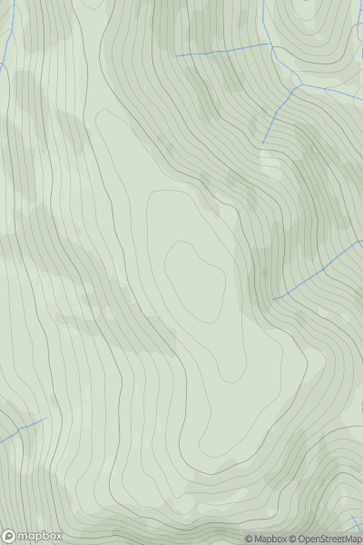 Thumbnail image for Mid Cairn (Craig Leith) showing contour plot for surrounding peak