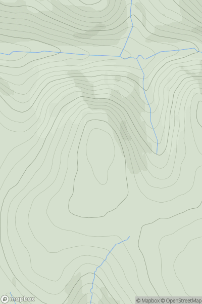 Thumbnail image for Big Hunt Hill showing contour plot for surrounding peak