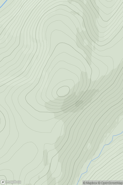 Thumbnail image for Ben Shee showing contour plot for surrounding peak