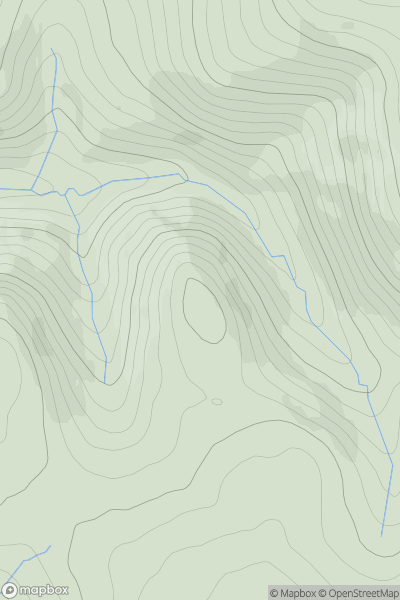 Thumbnail image for Kidlaw Hill showing contour plot for surrounding peak