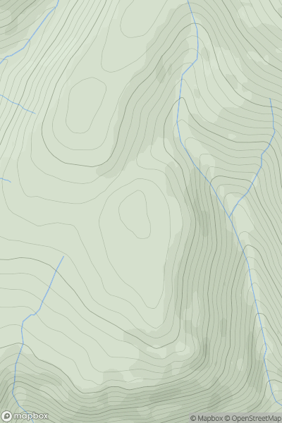 Thumbnail image for Elistoun Hill showing contour plot for surrounding peak