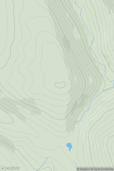 Thumbnail image for Coul Hill showing contour plot for surrounding peak