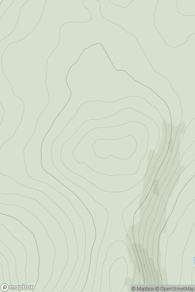 Thumbnail image for Cnoc nan Oighreag showing contour plot for surrounding peak