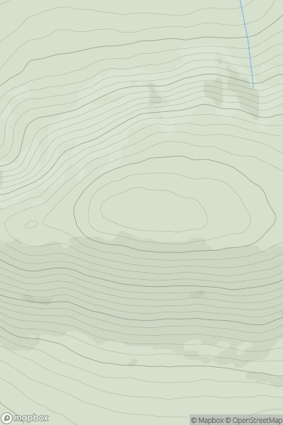 Thumbnail image for Lochlyoch Hill showing contour plot for surrounding peak